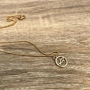 Gold Shark Pendant Necklace